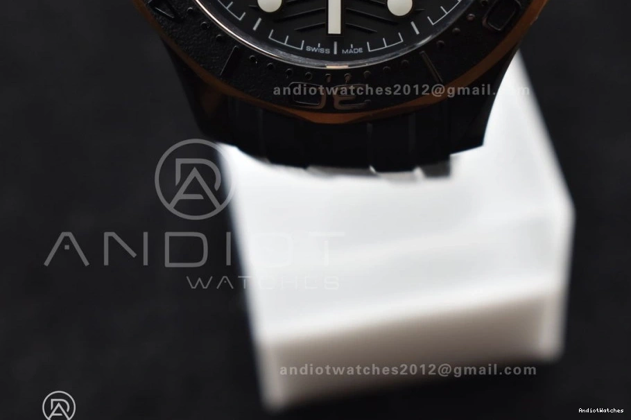 Black A Strap RG 300m Neat 1:1 Dial Seamaster Black VSF 1070 Ceramic Best on Bezel Black Edition 43.5mm Rubber 1112